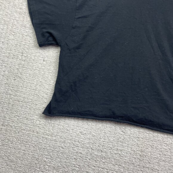 90s Style Ice Cube Graphic Crop Top T-Shirt Wom Sz M Black Distressed Hip Hop - Picture 12 of 12